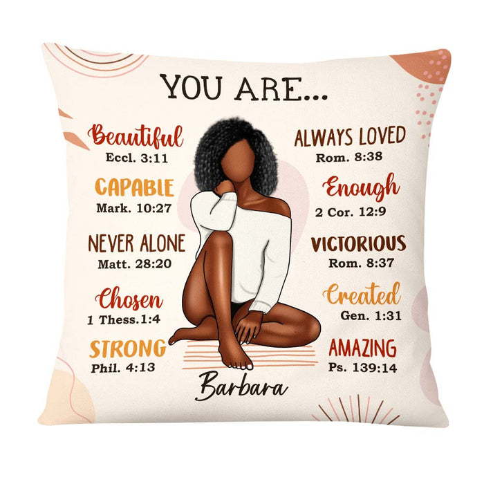 Personalized You Are Bible Verses Pillow 24811 1