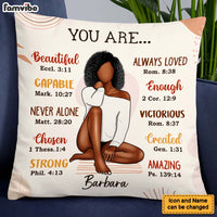 Personalized You Are Bible Verses Pillow 24811 thumb 1