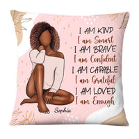 Personalized Women Affirmation I Am Kind Pillow 24812 thumb 1