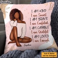 Personalized Women Affirmation I Am Kind Pillow 24812 thumb 1