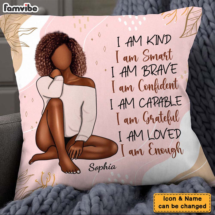 Personalized Women Affirmation I Am Kind Pillow 24812 1