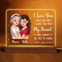 Personalized My Heart Will Always Be Tied To Yours Plaque LED Lamp Night Light 24814 thumb 1