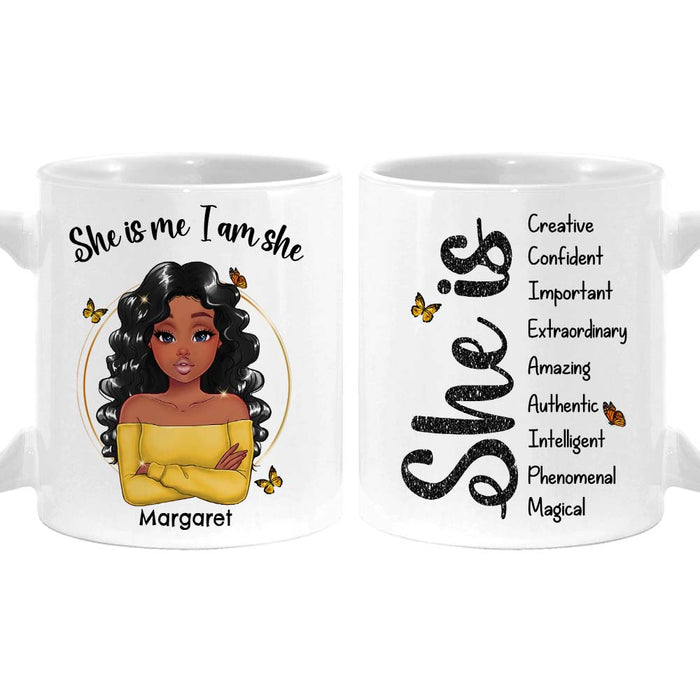 Personalized Gift For Woman Affirmation She Is Mug 24821 1
