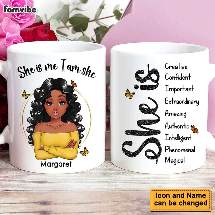 Personalized Gift For Woman Affirmation She Is Mug 24821 1