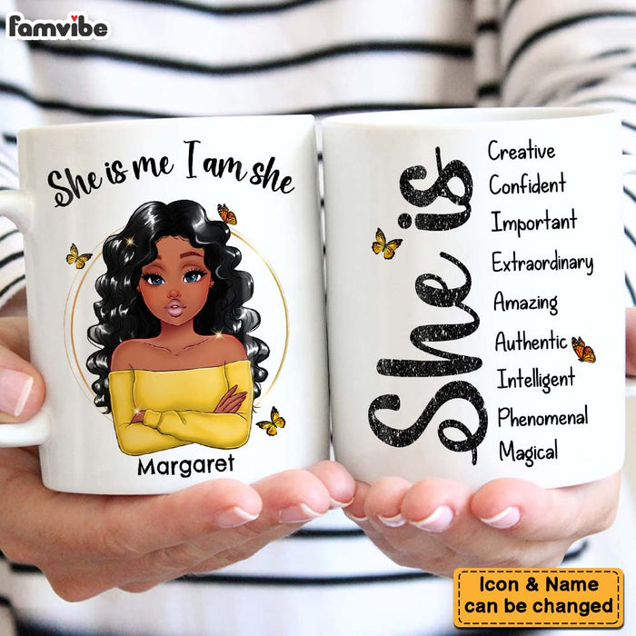 Personalized Gift For Woman Affirmation She Is Mug 24821 1