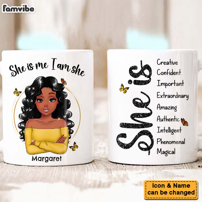 Personalized Gift For Woman Affirmation She Is Mug 24821 1