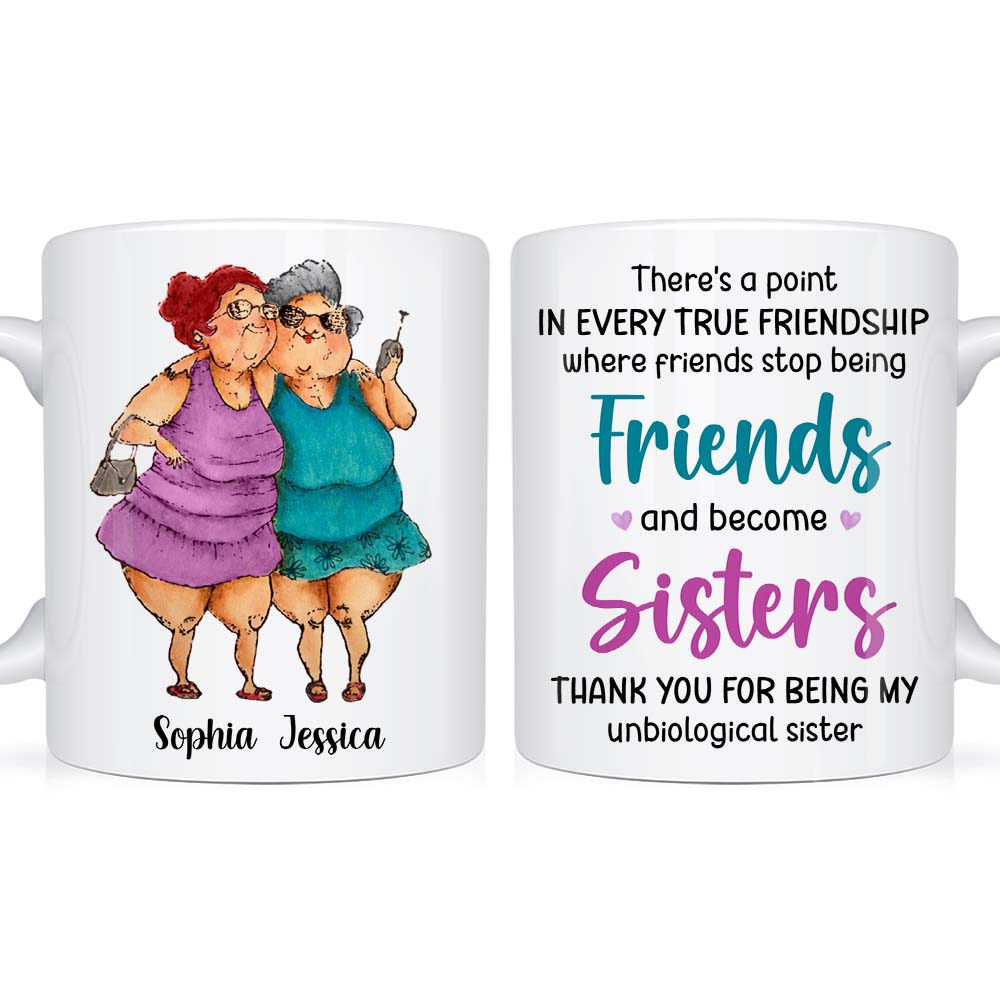 Personalized Friends Become Sisters Mug 24825 Primary Mockup