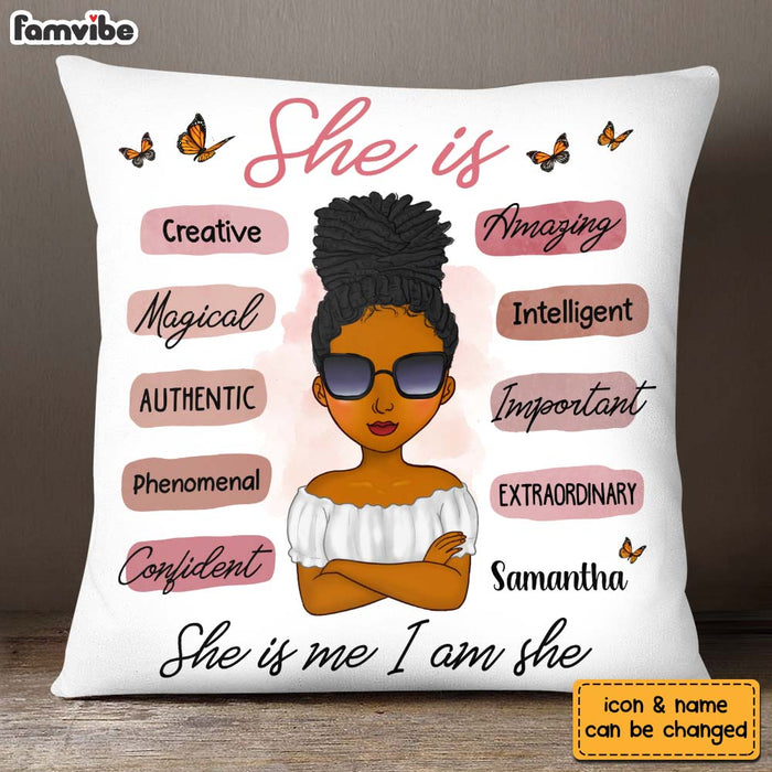 Personalized Affirmation Pillow She Is Me I Am She 24827 1
