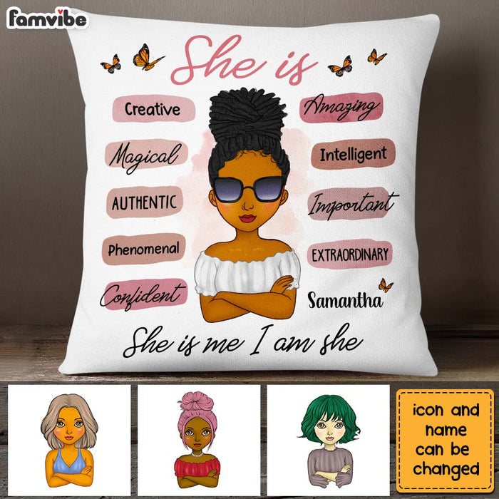 Personalized Affirmation Pillow She Is Me I Am She 24827 1