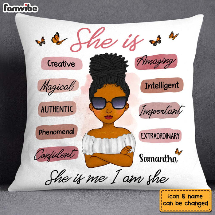 Personalized Affirmation Pillow She Is Me I Am She 24827 1