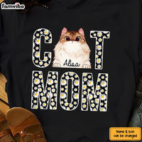 Personalized Cat Mom Daisy Pattern Shirt - Hoodie - Sweatshirt 24832 thumb 1