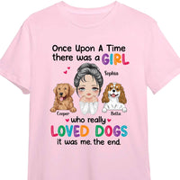 Personalized Once Upon A Time Girl Loved Dogs Shirt - Hoodie - Sweatshirt 24836 thumb 1