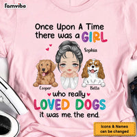 Personalized Once Upon A Time Girl Loved Dogs Shirt - Hoodie - Sweatshirt 24836 thumb 1