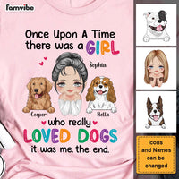 Personalized Once Upon A Time Girl Loved Dogs Shirt - Hoodie - Sweatshirt 24836 thumb 1