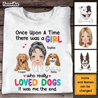 Personalized Once Upon A Time Girl Loved Dogs Shirt - Hoodie - Sweatshirt 24836 thumb 1