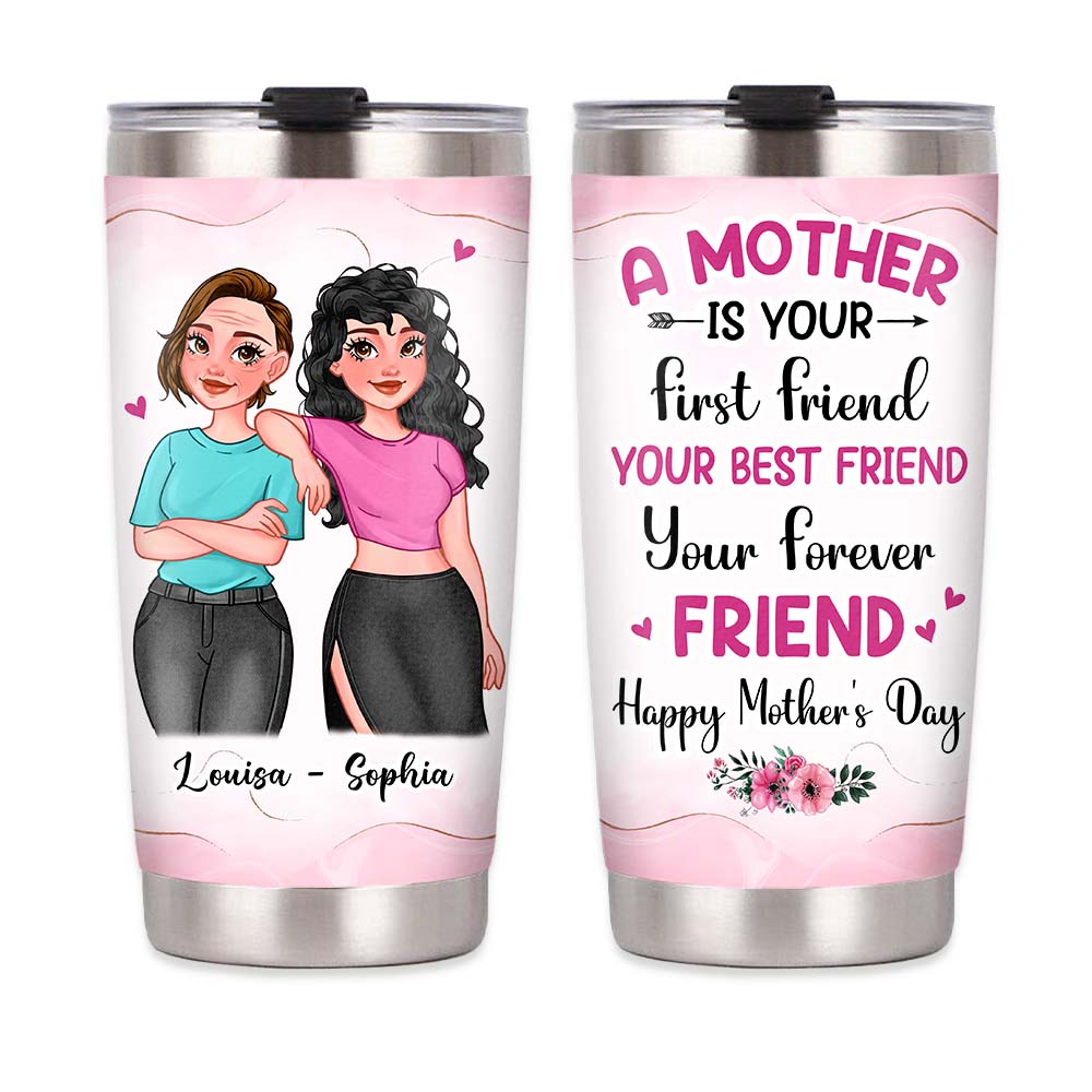 Personalized A Mother Is Steel Tumbler 24841 Primary Mockup
