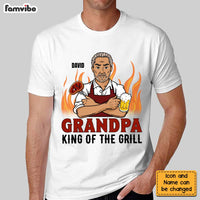 Personalized Gift Grandpa King Of Th Grill Shirt - Hoodie - Sweatshirt 24842 thumb 1
