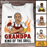 Personalized Gift Grandpa King Of Th Grill Shirt - Hoodie - Sweatshirt 24842 thumb 1