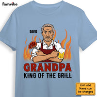Personalized Gift Grandpa King Of Th Grill Shirt - Hoodie - Sweatshirt 24842 thumb 1