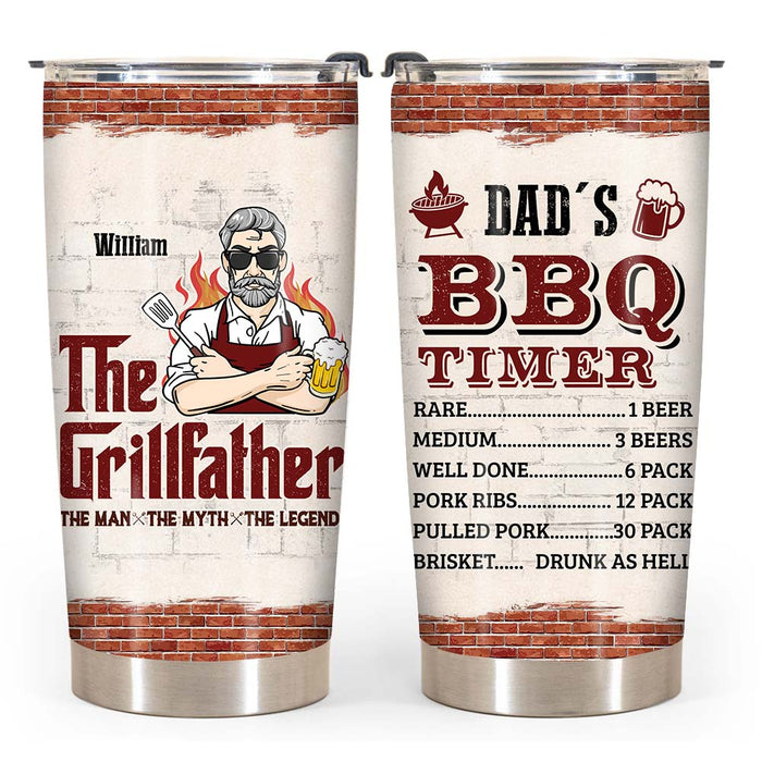 Personalized Gift For Grill Dad Steel Tumbler 24844 1