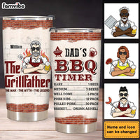 Personalized Gift For Grill Dad Steel Tumbler 24844 thumb 1