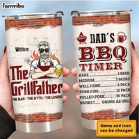 Personalized Gift For Grill Dad Steel Tumbler 24844 thumb 1