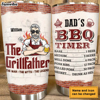 Personalized Gift For Grill Dad Steel Tumbler 24844 thumb 1