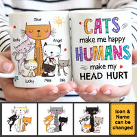 Personalized Gift Happy Cats Mug 24846 thumb 1