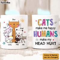 Personalized Gift Happy Cats Mug 24846 thumb 1