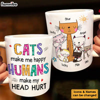 Personalized Gift Happy Cats Mug 24846 thumb 1