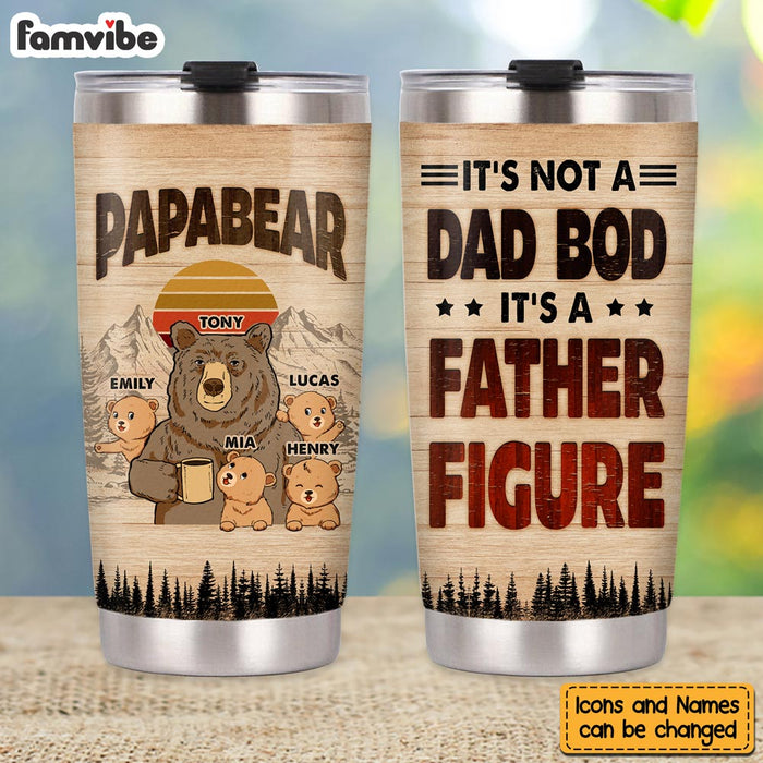 Personalized Gift For Papabear Steel Tumbler 24847 1