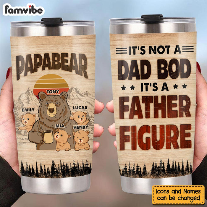 Personalized Gift For Papabear Steel Tumbler 24847 1
