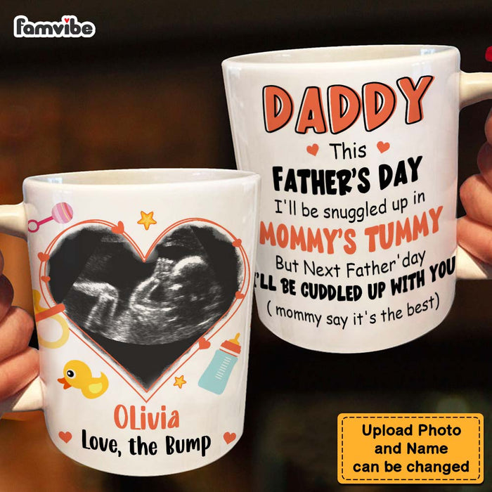 Personalized Next Father's Day I'll Be Cuddled Up With You Mug 24855 1
