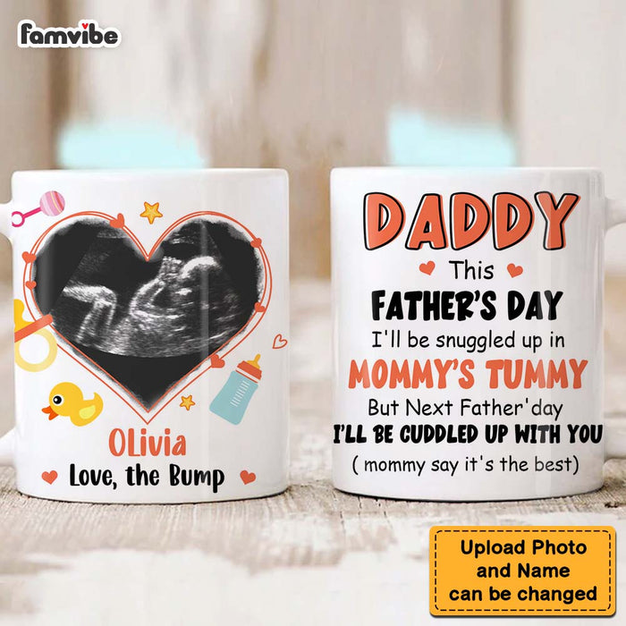 Personalized Next Father's Day I'll Be Cuddled Up With You Mug 24855 1