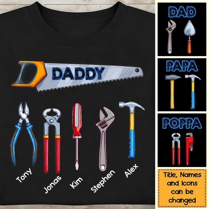 Personalized Father Tools Shirt - Hoodie - Sweatshirt 24860 1