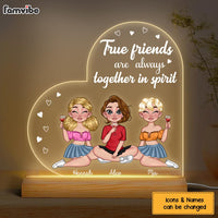Personalized True Friends Plaque LED Lamp Night Light 24863 thumb 1