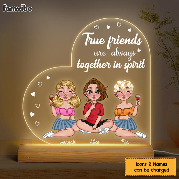 Personalized True Friends Plaque LED Lamp Night Light 24863 1