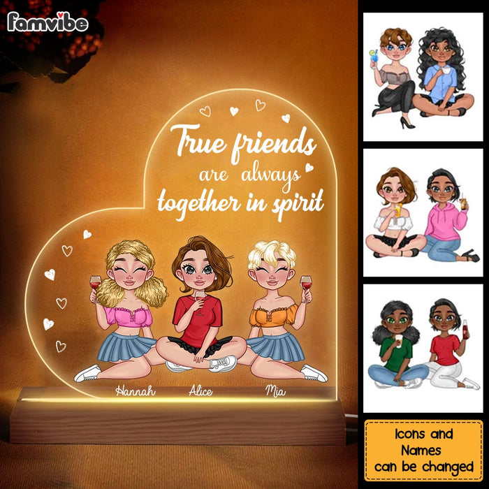 Personalized True Friends Plaque LED Lamp Night Light 24863 1