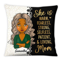 Personalized Gift For Mom She Is Warm Pillow 24868 thumb 1