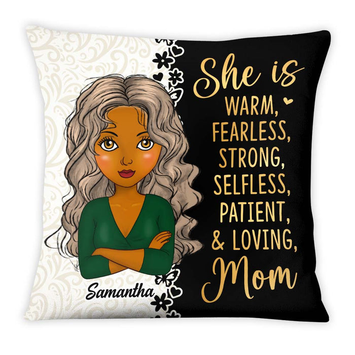 Personalized Gift For Mom She Is Warm Pillow 24868 1