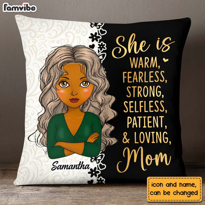 Personalized Gift For Mom She Is Warm Pillow 24868 1