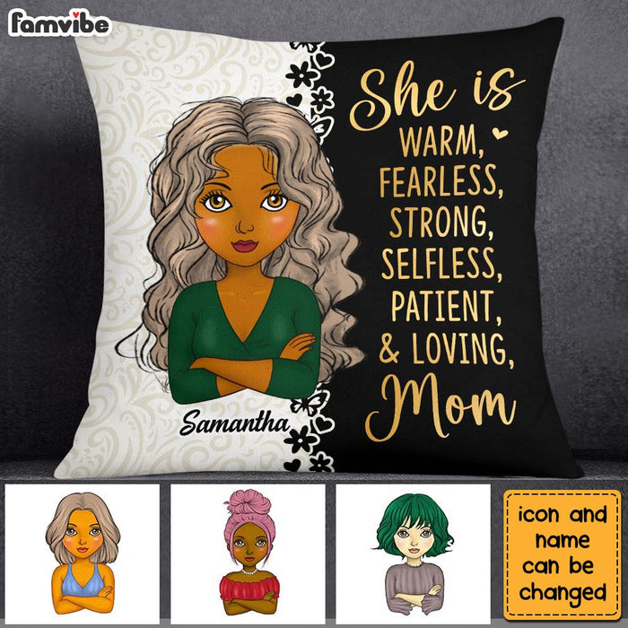 Personalized Gift For Mom She Is Warm Pillow 24868 1