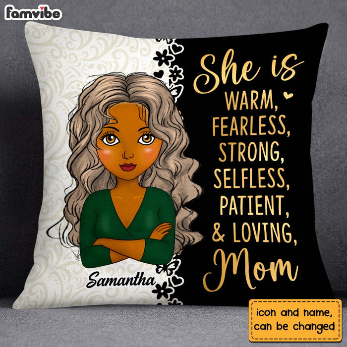 Personalized Gift For Mom She Is Warm Pillow 24868 1