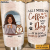 Personalized Gif For Dog Mom Coffee Too Peopley Steel Tumbler 24869 1