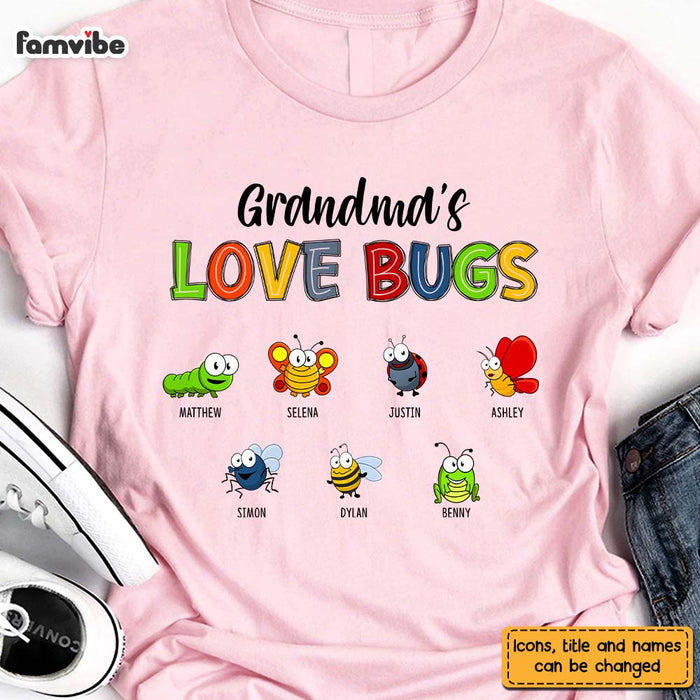 Personalized Grandma Love Bugs Shirt - Hoodie - Sweatshirt 24877 1