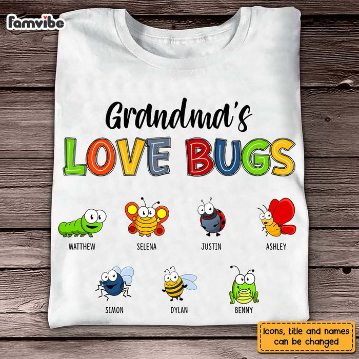 Personalized Grandma Love Bugs Shirt - Hoodie - Sweatshirt 24877 1
