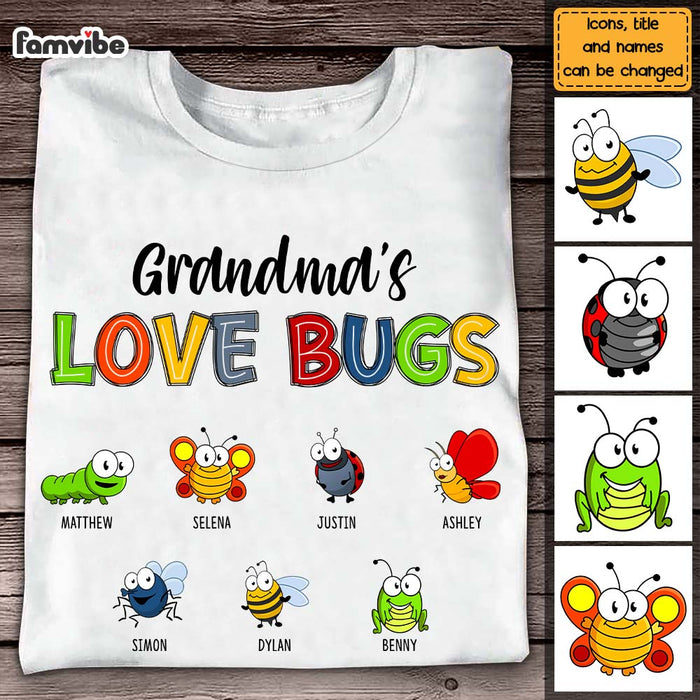 Personalized Grandma Love Bugs Shirt - Hoodie - Sweatshirt 24877 1
