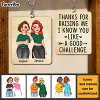 Personalized Gift Thanks For Raising Me Wood Keychain 24881 thumb 1