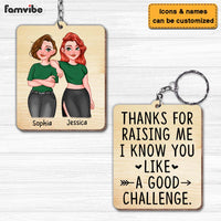 Personalized Gift Thanks For Raising Me Wood Keychain 24881 thumb 1