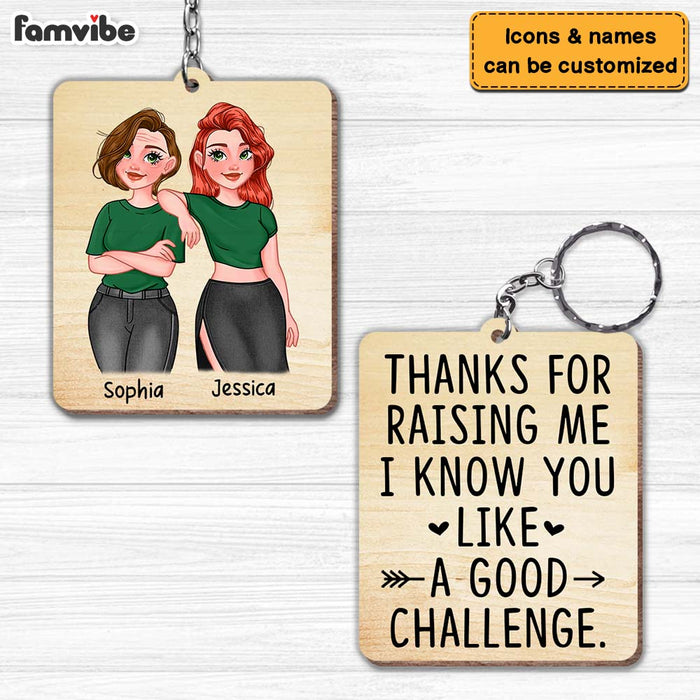 Personalized Gift Thanks For Raising Me Wood Keychain 24881 1